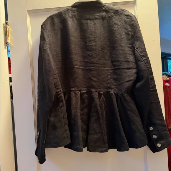 Son de Flor Black Peplum Jacket - Picture 4 of 6